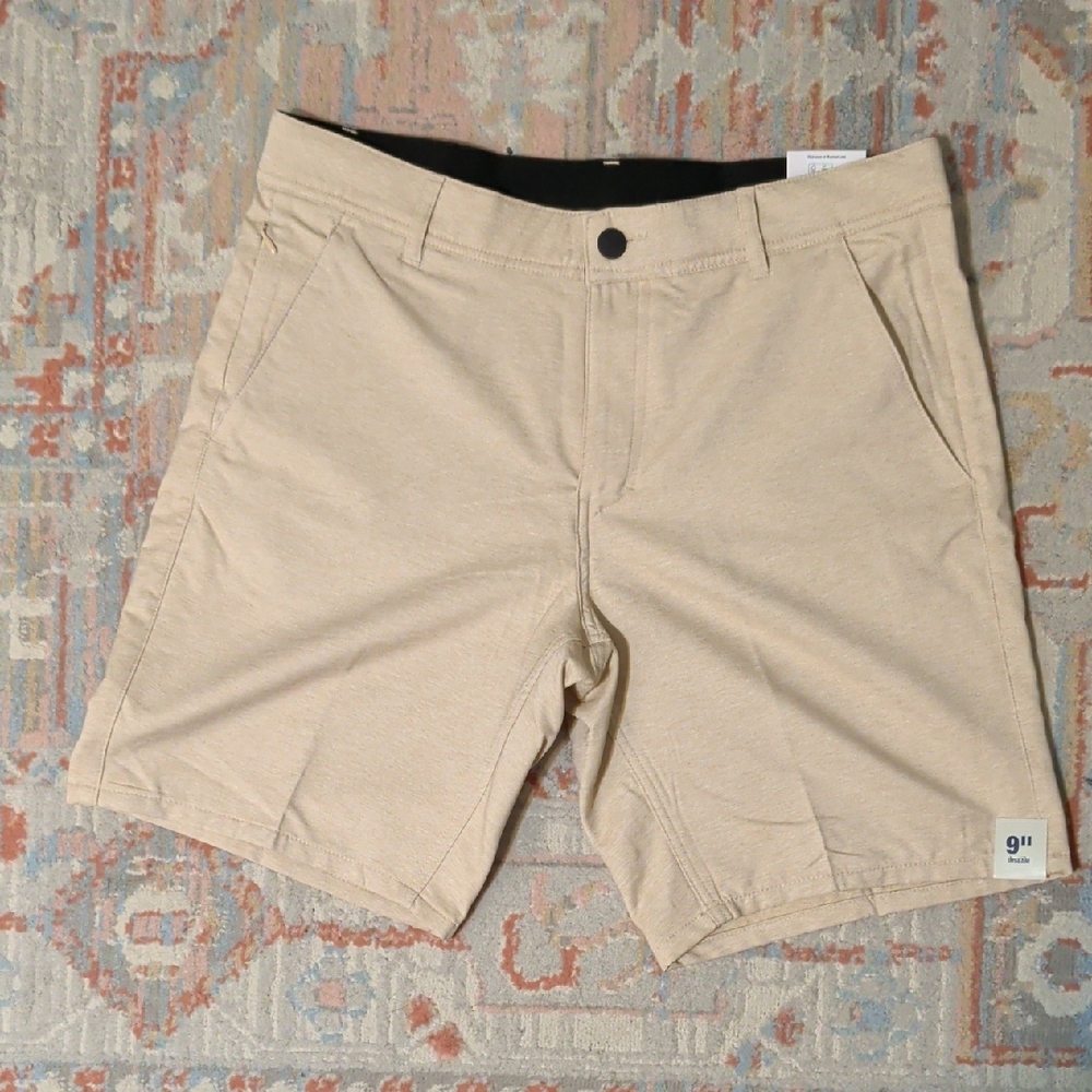 George Men's Beige Flat Front Shorts